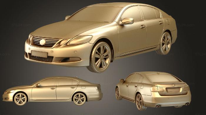 Автомобили и транспорт (Lexus gs, CARS_2253) 3D модель для ЧПУ станка